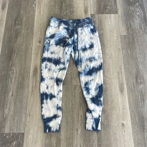 XS Blue Tie Dye sweatpants by 90 Degree by Reflex